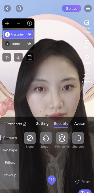 How to set up beauty and makeup filters?