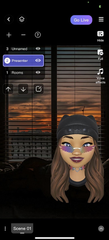 How to add a real-time animated 3D avatar?