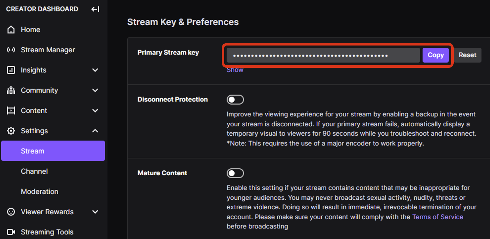 How to start a live stream on Twitch?